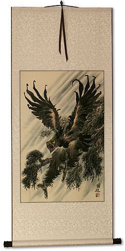 Black Eagle Wall Scroll