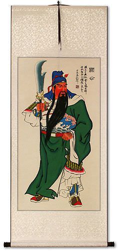 Guan Gong Warrior Saint Wall Scroll