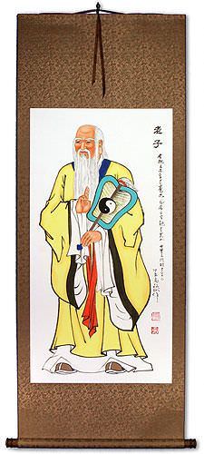 Wise Laozi / Lao Tzu Wall Scroll