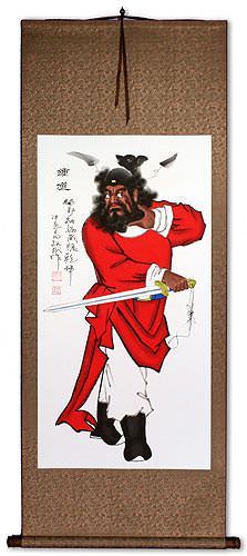 Zhong Kui Ghost Warrior Wall Scroll