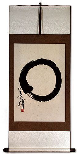 Large Enso Japanese Calligraphy - Big Wall Scroll