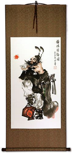 Zhong Kui Ghost Warrior - Large Wall Scroll