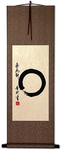 Enso Zen Circle Wall Scroll