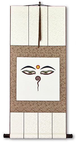 Eyes of Buddha - Print Wall Scroll