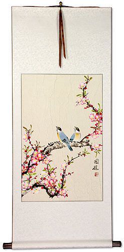 Birds and Flowers - Large Wall Scroll