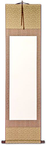 Blank Beige/Copper/Gold Wall Scroll