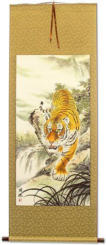 Chinese Tiger Wall Scroll