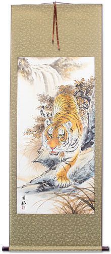Chinese Tiger Wall Scroll