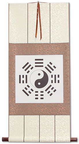 Yin Yang Bagua Print Wall Scroll