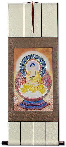 Buddhist Altar Print - Buddha Repro - Wall Scroll