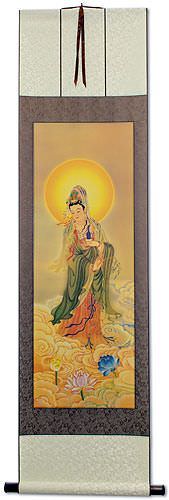 Guanyin Buddha Print - Wall Scroll