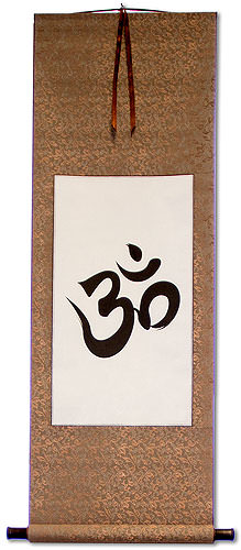 Om Symbol - Hindu / Buddhist Wall Scroll