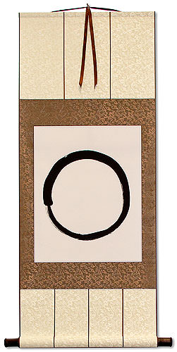 Enso - Buddhist Circle Calligraphy - Wall Scroll