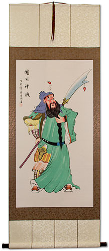 Guan Gong Chinese Warrior Saint Wall Scroll