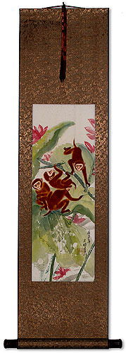 Monkey Wall Scroll