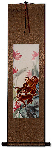 Monkey Wall Scroll