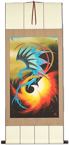 Dragon and Phoenix Chinese Scroll