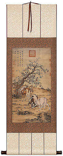 Horse Print - Wall Scroll