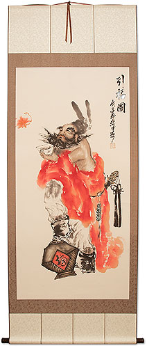 Zhong Kui - Ghost Warrior Wall Scroll