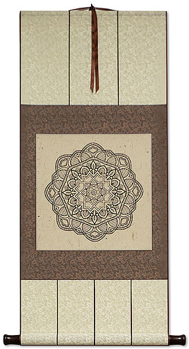 Mandala Adult Coloring Book - Giclee Print Scroll