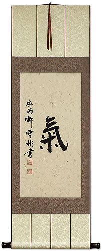 Spritual Energy - Chinese / Japanese Kanji Wall Scroll