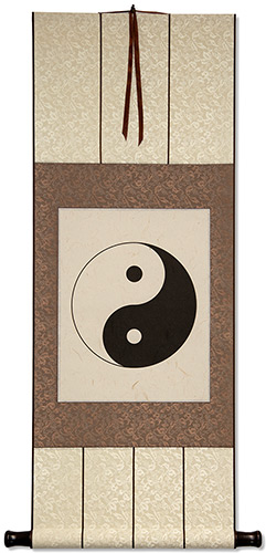 Yin Yang Print Wall Scroll