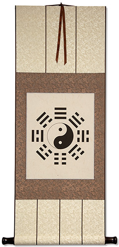 Yin Yang Bagua Print Wall Scroll