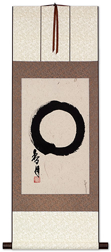 Enso Zen Circle Wall Scroll
