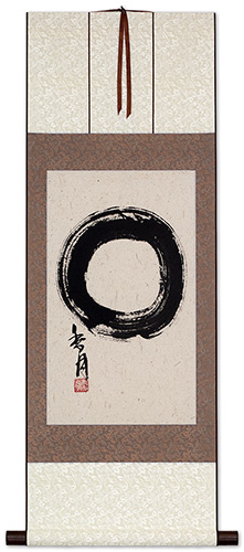 Authentic Japanese Enso Symbol - Wall Scroll