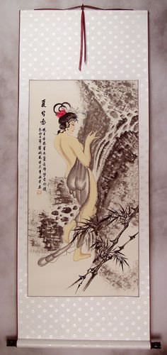 Chinese Woman Wall Scroll