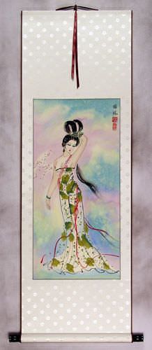 Beautiful Chinese Woman Wall Scroll