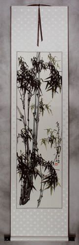 Chinese Bamboo Wall Scroll