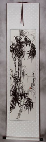 Chinese Bamboo Wall Scroll