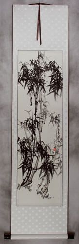 Chinese Bamboo Wall Scroll