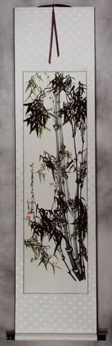 Chinese Bamboo Wall Scroll