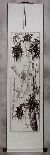 Chinese Bamboo Wall Scroll