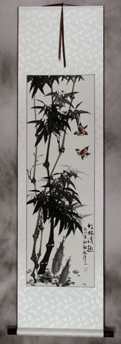 Asian Bamboo Wall Scroll