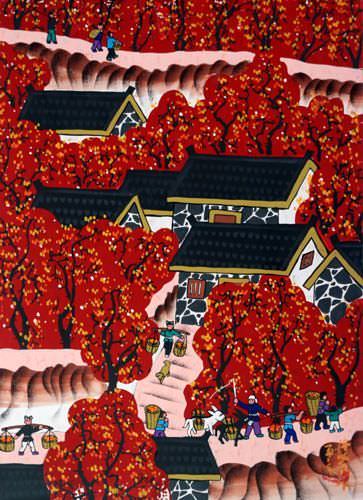 Jujubes - Chinese Folk Art Painting