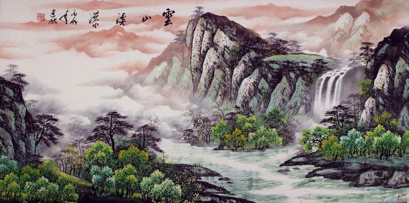 Large Landscape Painting - Chinese Artwork