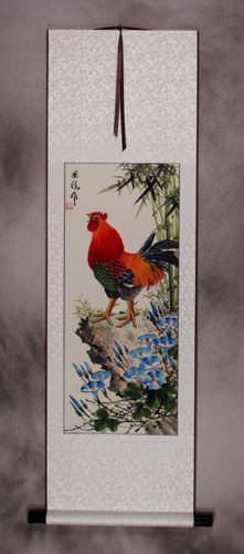 Rooster Wall Scroll