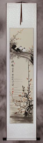 That Loving Feeling - Birds in a Tree - Wall Scroll
