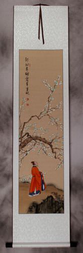 Looking for the Plum Blossom - Poetic Wall Scroll