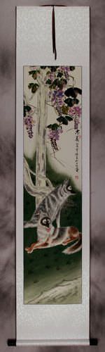 Wolves - Asian Scroll