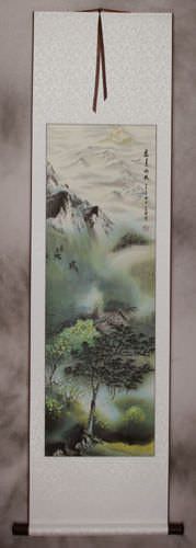 Summer in the Deep Woods - Chinese Landscape Wall Scroll