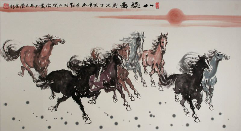 Eight Beauties - Chinese Painting