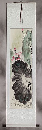 Fragrance Fills You Up - Lotus Flowers - Wall Scroll