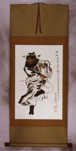 Zhong Kui Ghost Warrior Wall Scroll