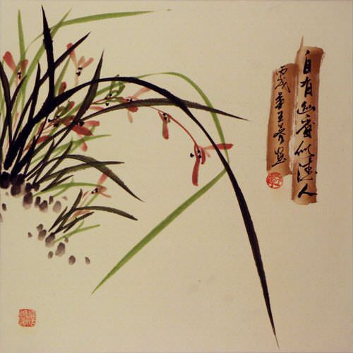 Orchid Flowers Painting