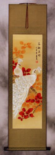 Golden Autumn, Jade Feather Wall Scroll