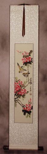Romance - Birds and Flowers - Wall Scroll
